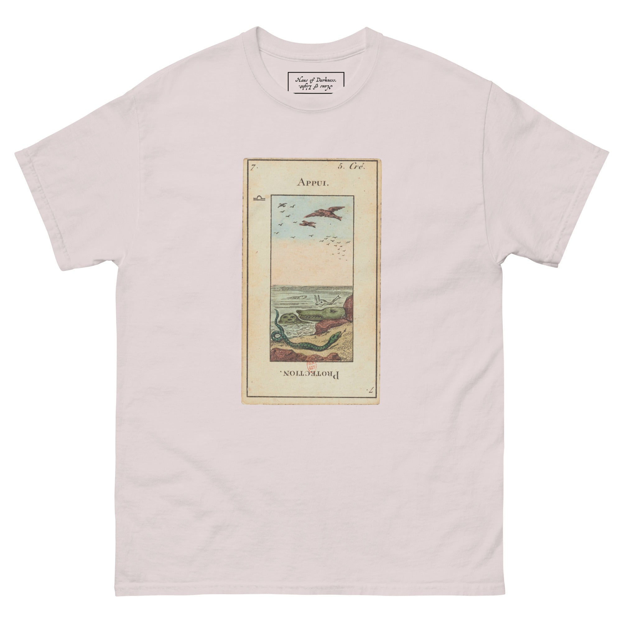 Vintage "Grand Etteilla" French Tarot "Protection" | Unisex Classic Tee-Haus of Darkness, Haus of Light