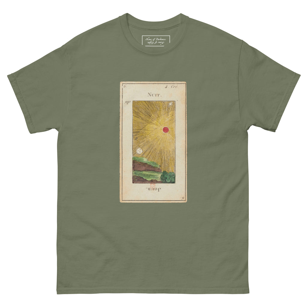 Vintage "Grand Etteilla" French Tarot "Day & Night" | Unisex Classic Tee-Haus of Darkness, Haus of Light