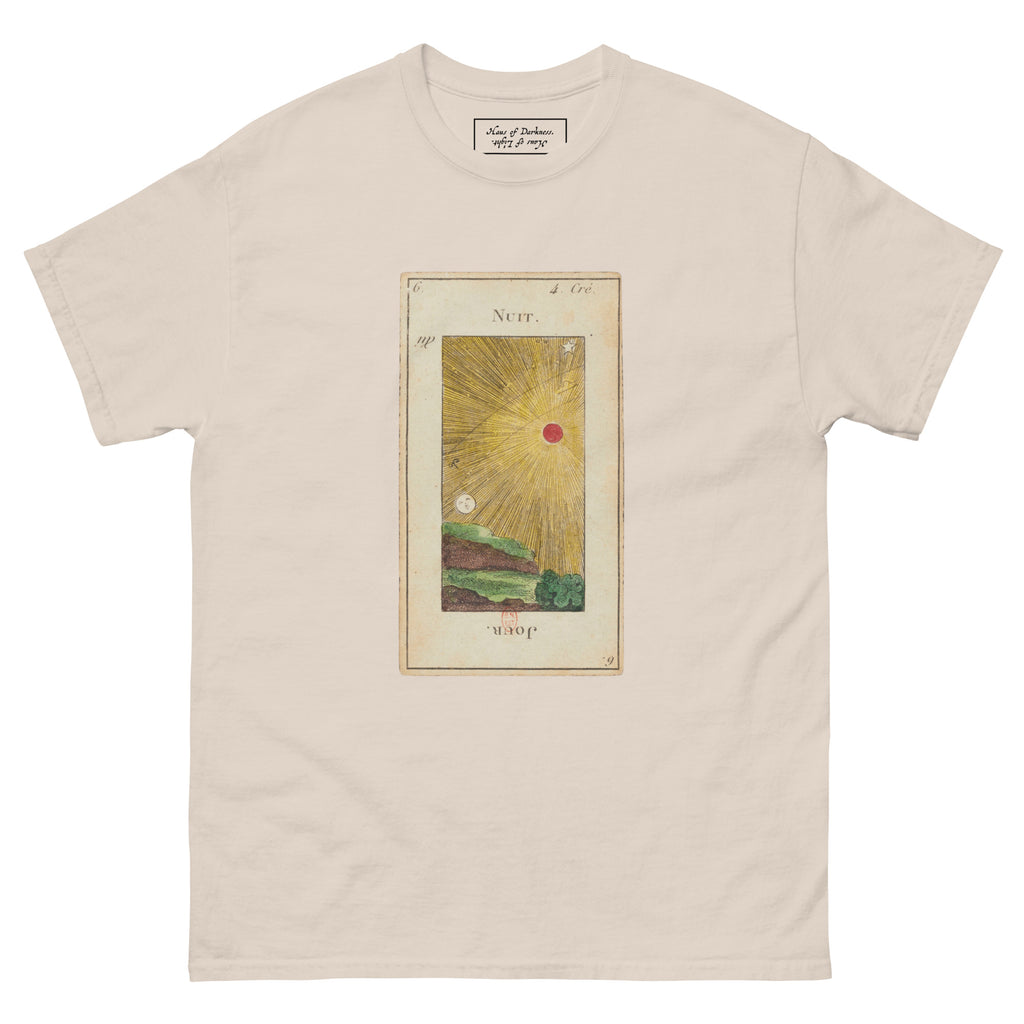 Vintage "Grand Etteilla" French Tarot "Day & Night" | Unisex Classic Tee-Haus of Darkness, Haus of Light