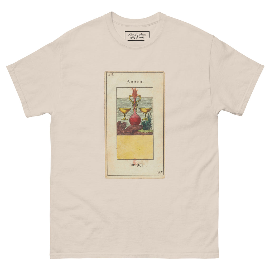 Vintage "Grand Etteilla" French Tarot Top "Love" "Desire" | Unisex Classic Tee-Haus of Darkness, Haus of Light