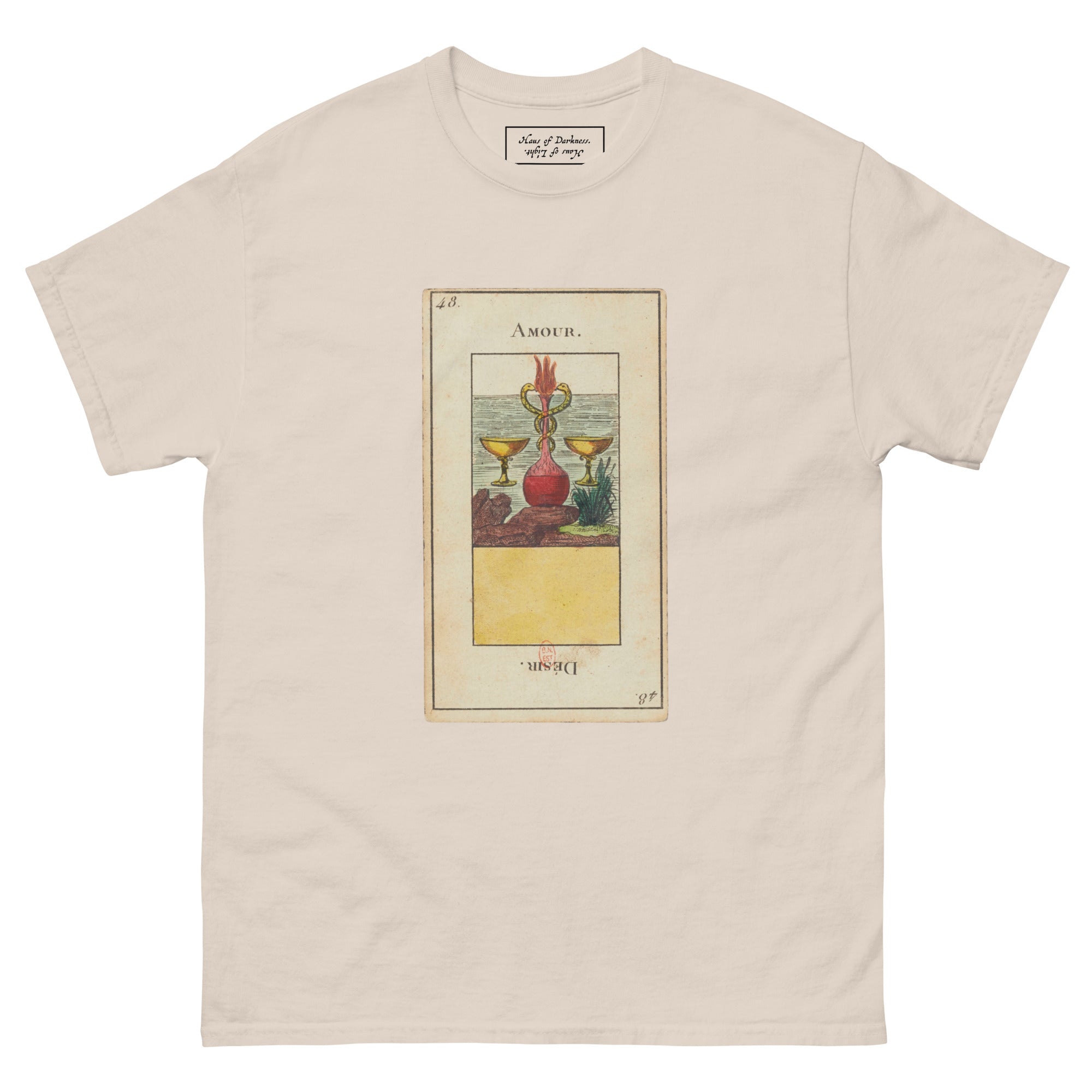 Vintage "Grand Etteilla" French Tarot Top "Love" "Desire" | Unisex Classic Tee-Haus of Darkness, Haus of Light