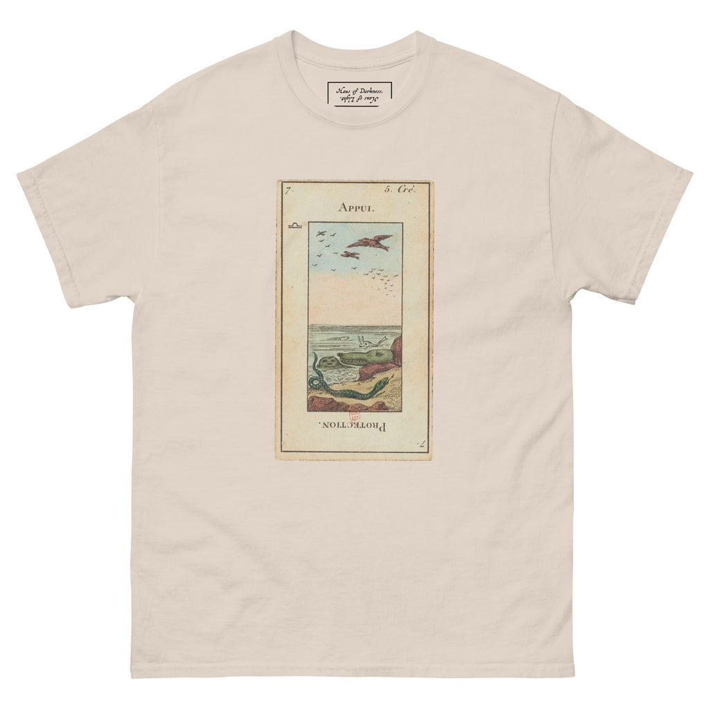 Vintage "Grand Etteilla" French Tarot "Protection" | Unisex Classic Tee-Haus of Darkness, Haus of Light