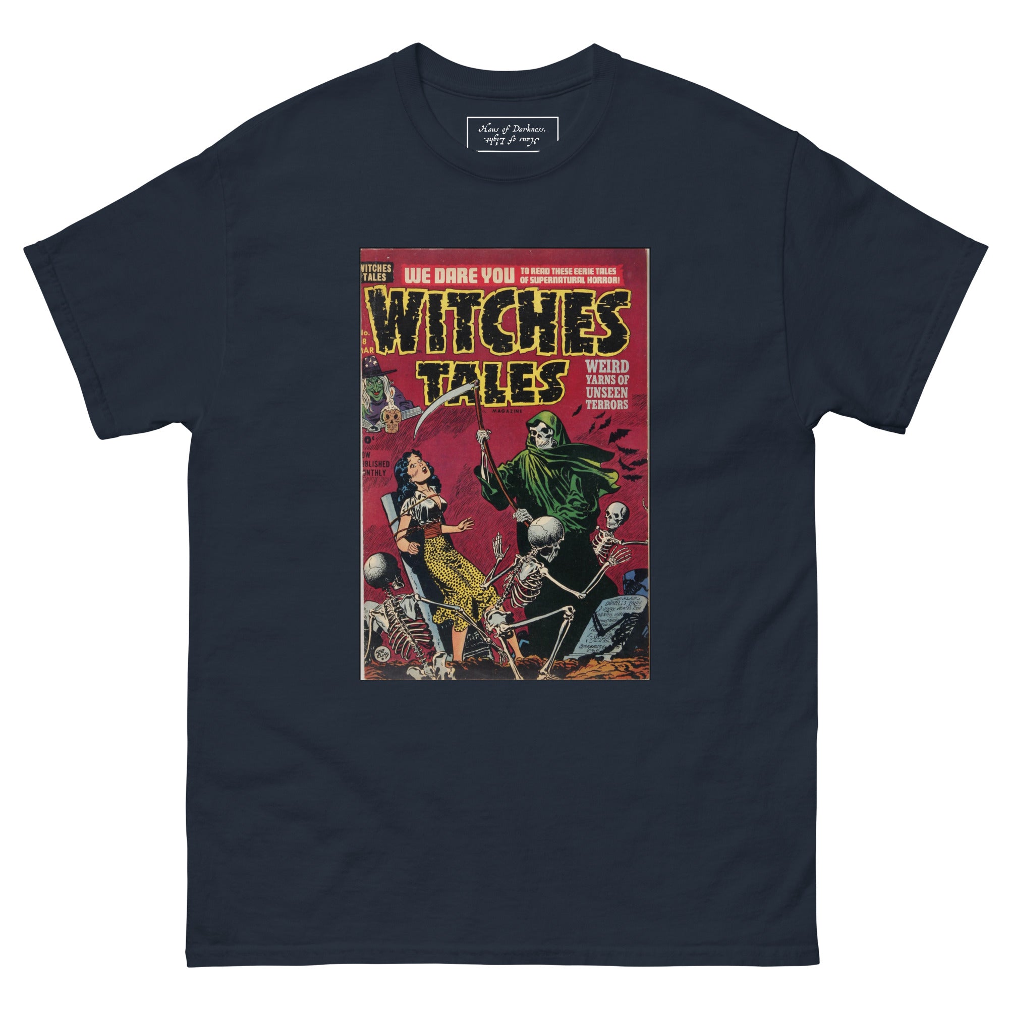 Witches Tales "Grim Reaper" | Unisex Classic Tee-Haus of Darkness, Haus of Light