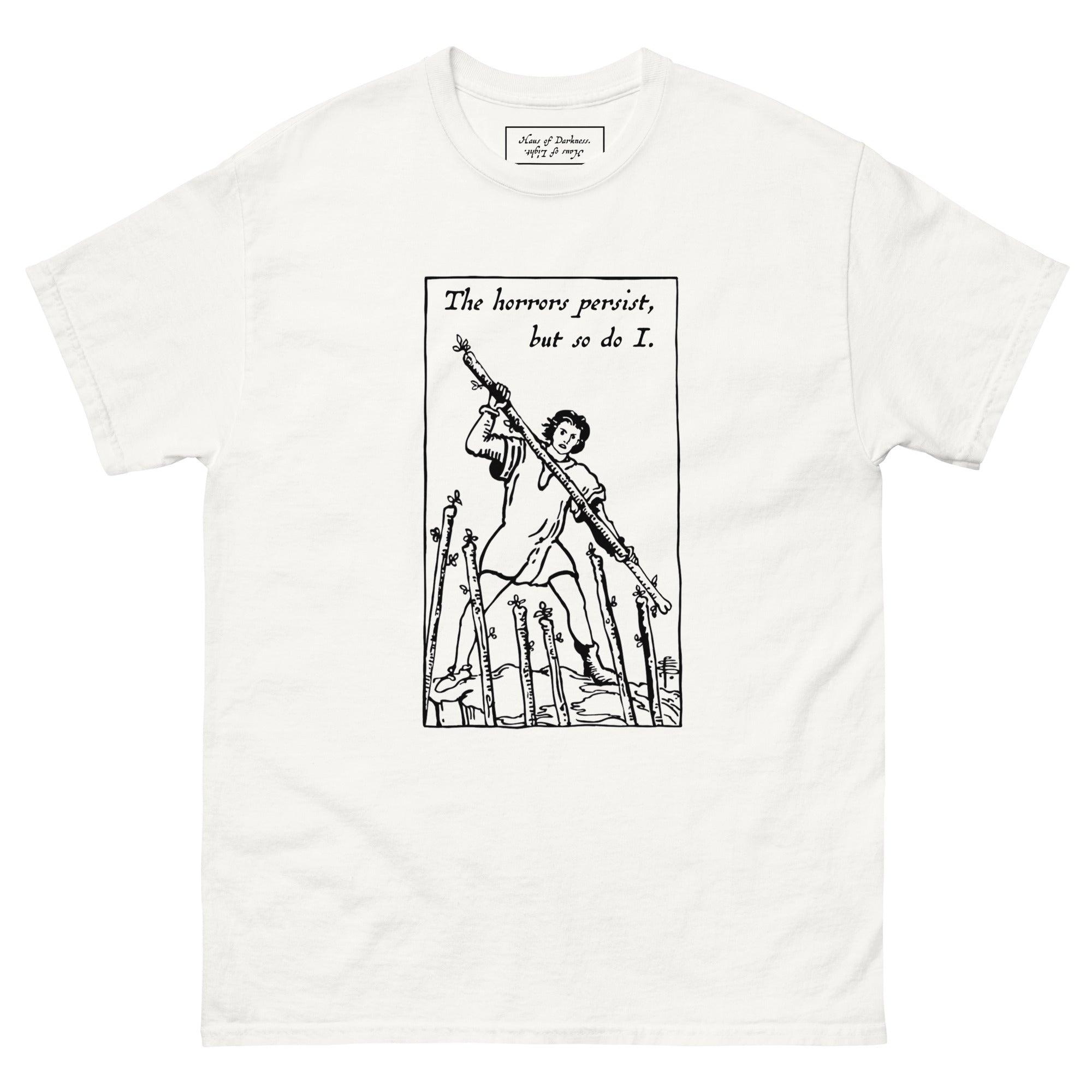 The Horrors Persist Tarot | Unisex Classic Tee-Haus of Darkness, Haus of Light