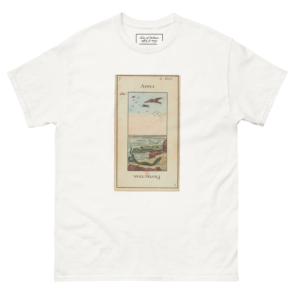 Vintage "Grand Etteilla" French Tarot "Protection" | Unisex Classic Tee-Haus of Darkness, Haus of Light