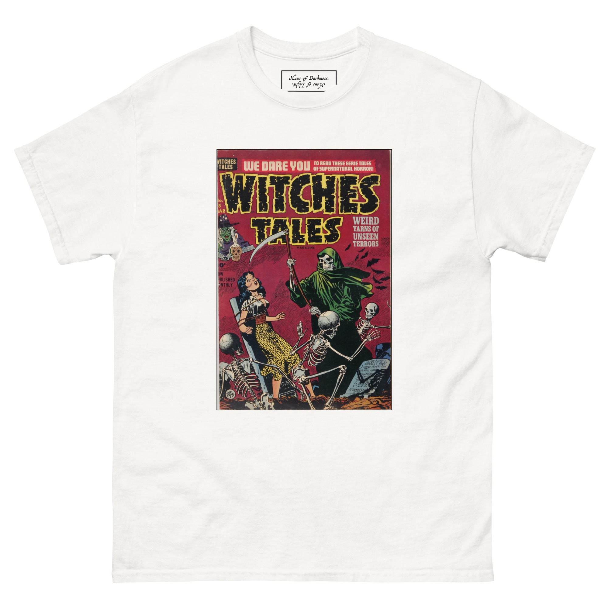 Witches Tales "Grim Reaper" | Unisex Classic Tee-Haus of Darkness, Haus of Light