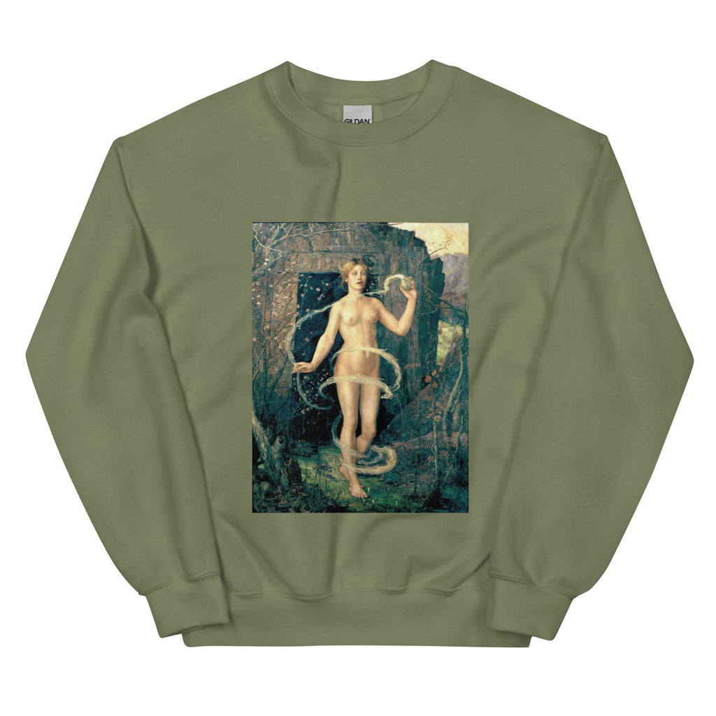 The Spring Witch by George Wilson | Unisex Sweatshirt-Haus of Darkness, Haus of Light