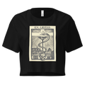 "Ex Libris" Snake with Skull and Crown Bookplate  | Crop Top