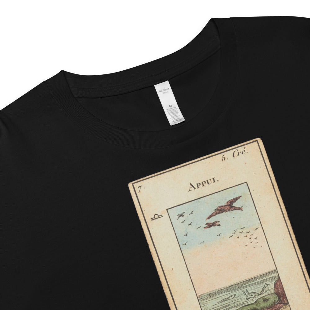 Vintage "Grand Etteilla" French Tarot "Protection" | Crop Top-Haus of Darkness, Haus of Light