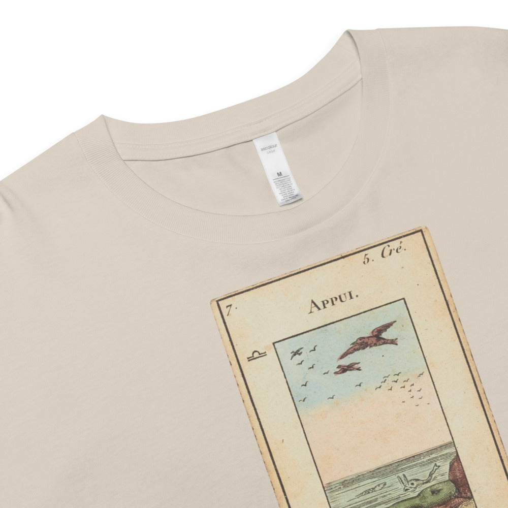 Vintage "Grand Etteilla" French Tarot "Protection" | Crop Top-Haus of Darkness, Haus of Light