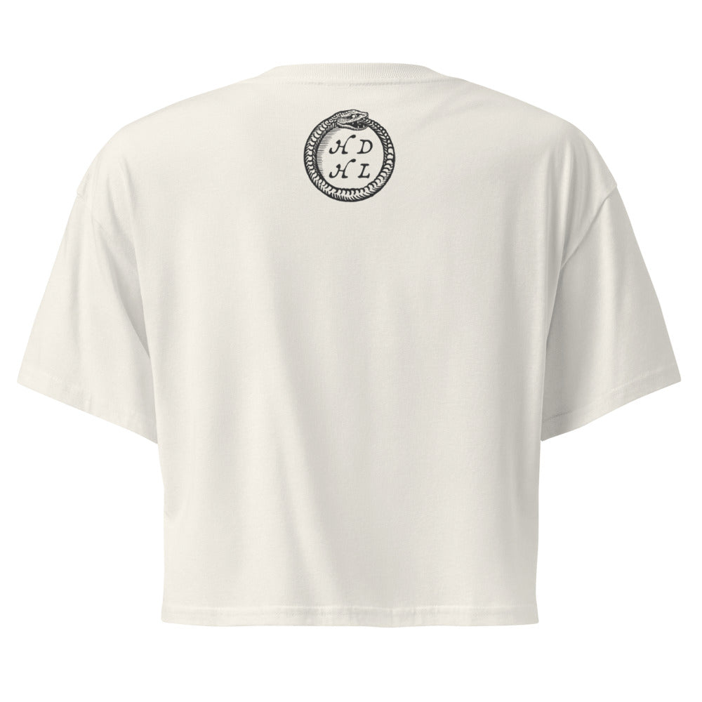 Vintage "Grand Etteilla" French Tarot "Protection" | Crop Top-Haus of Darkness, Haus of Light