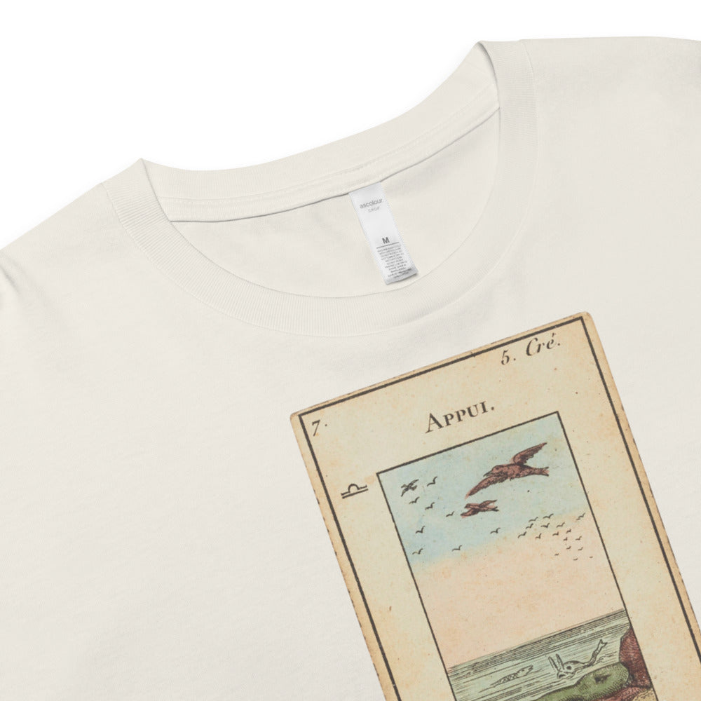 Vintage "Grand Etteilla" French Tarot "Protection" | Crop Top-Haus of Darkness, Haus of Light