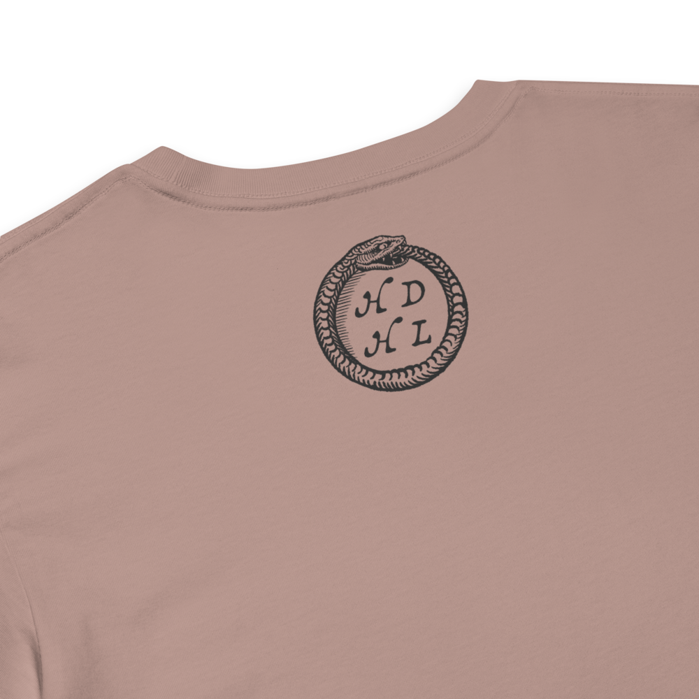 "Ex Libris" Snake with Skull and Crown Bookplate  | Crop Top