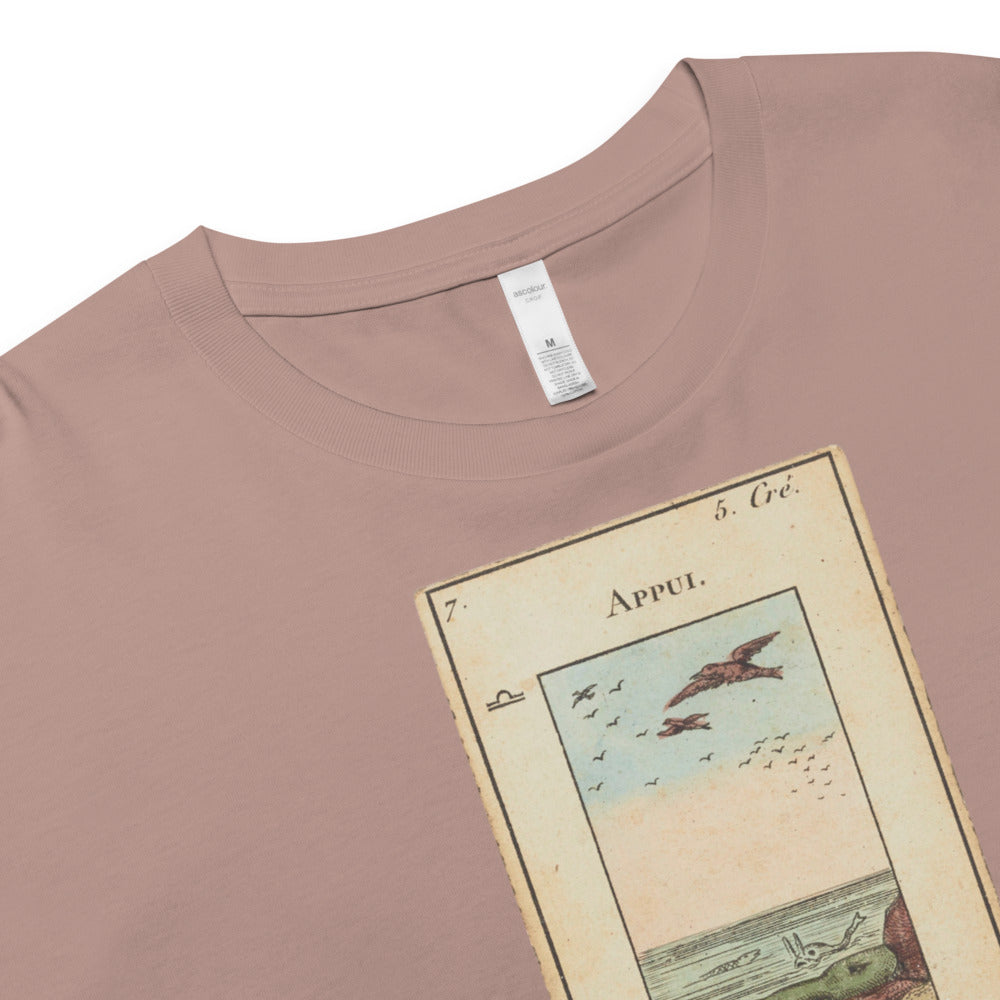 Vintage "Grand Etteilla" French Tarot "Protection" | Crop Top-Haus of Darkness, Haus of Light