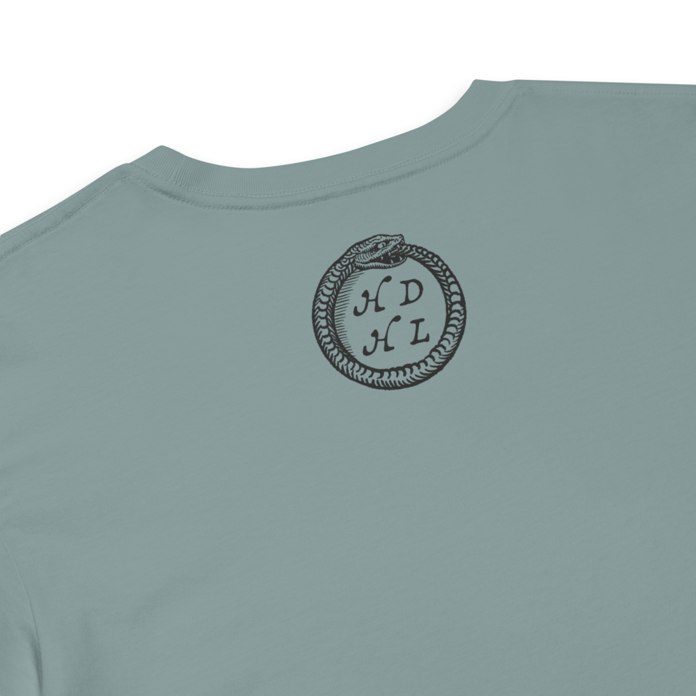 "Ex Libris" Snake with Skull and Crown Bookplate  | Crop Top