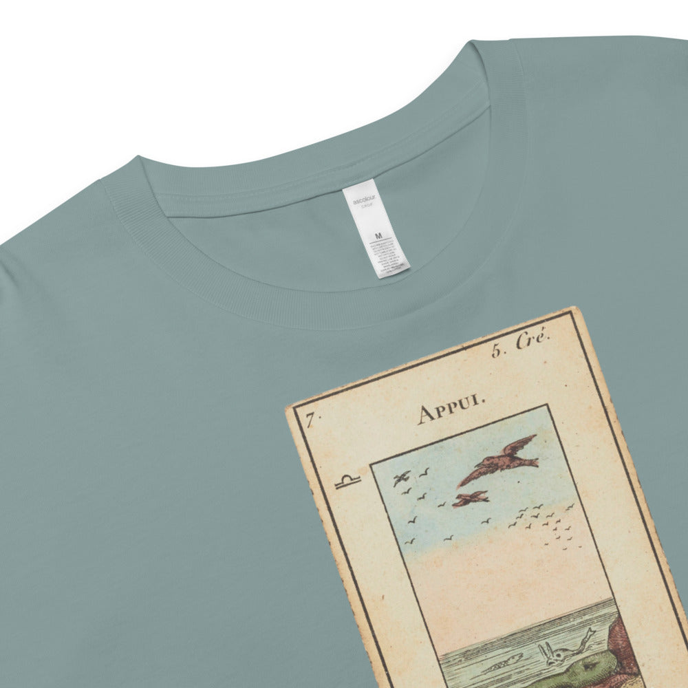 Vintage "Grand Etteilla" French Tarot "Protection" | Crop Top-Haus of Darkness, Haus of Light