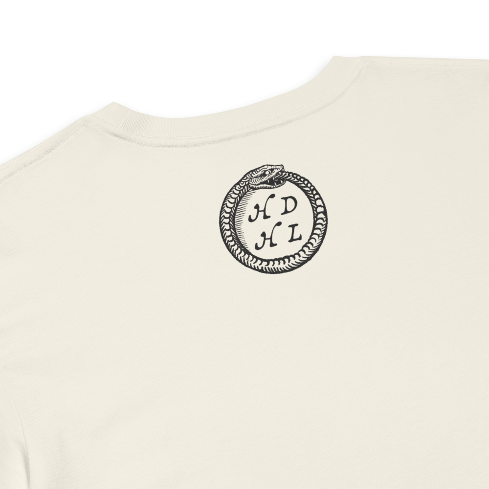 "Ex Libris" Snake with Skull and Crown Bookplate  | Crop Top