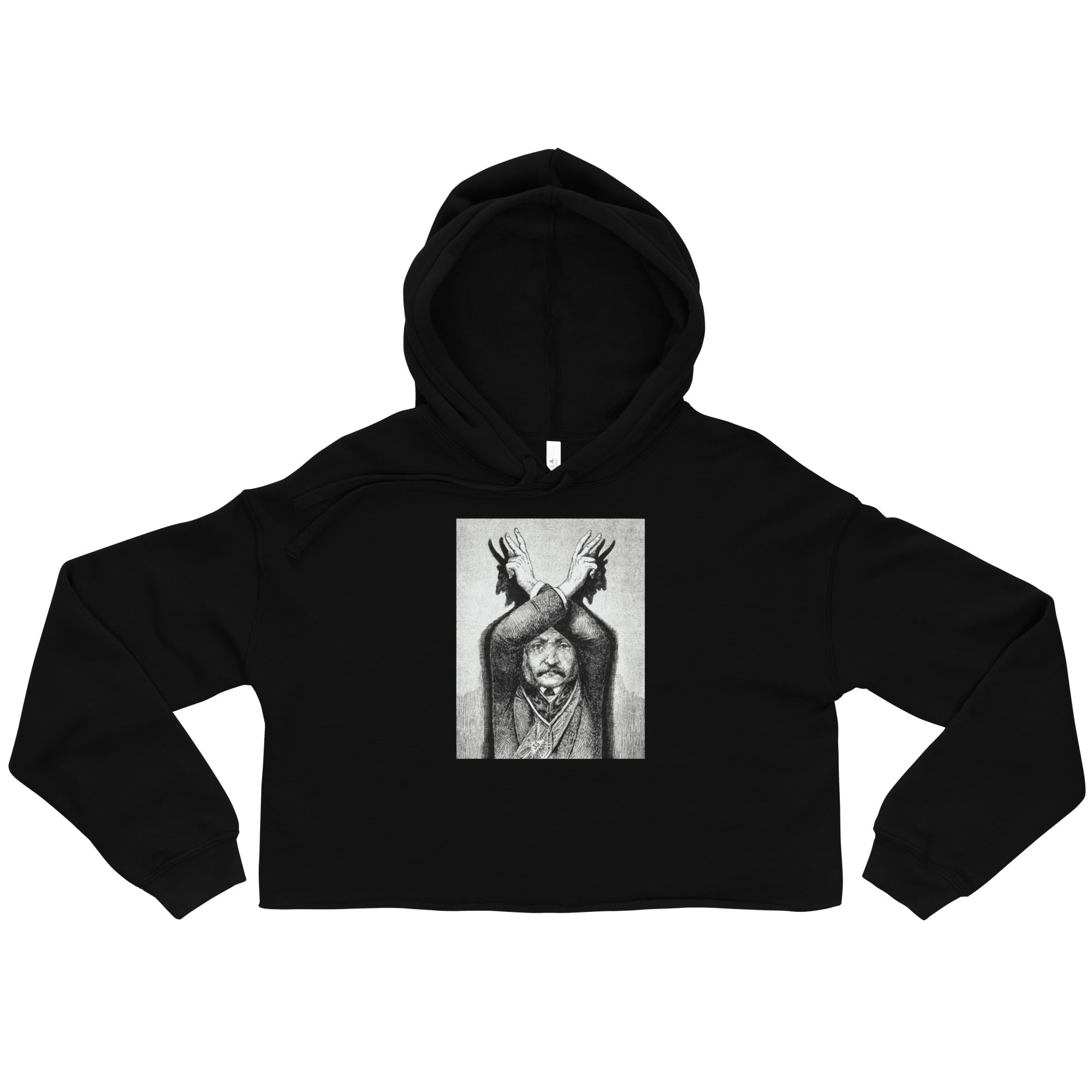 Devil Worship from "The Freemason" by Eugen Lennhoff | Crop Hoodie-Haus of Darkness, Haus of Light