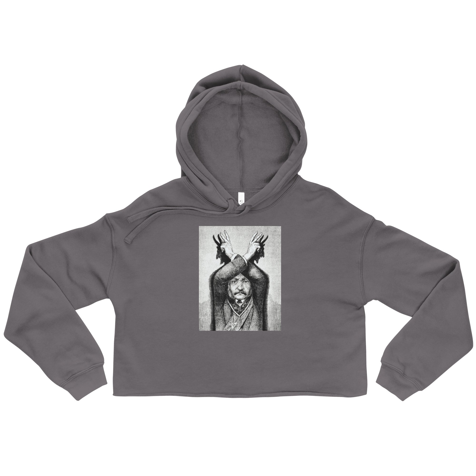 Devil Worship from "The Freemason" by Eugen Lennhoff | Crop Hoodie-Haus of Darkness, Haus of Light