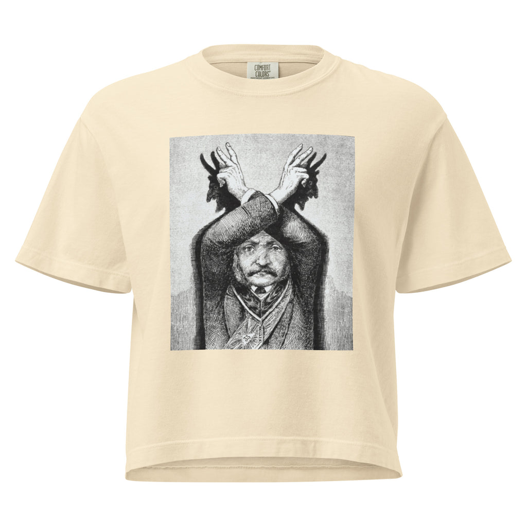 Devil Worship from "The Freemason" by Eugen Lennhoff | Women’s Boxy Tee-Haus of Darkness, Haus of Light