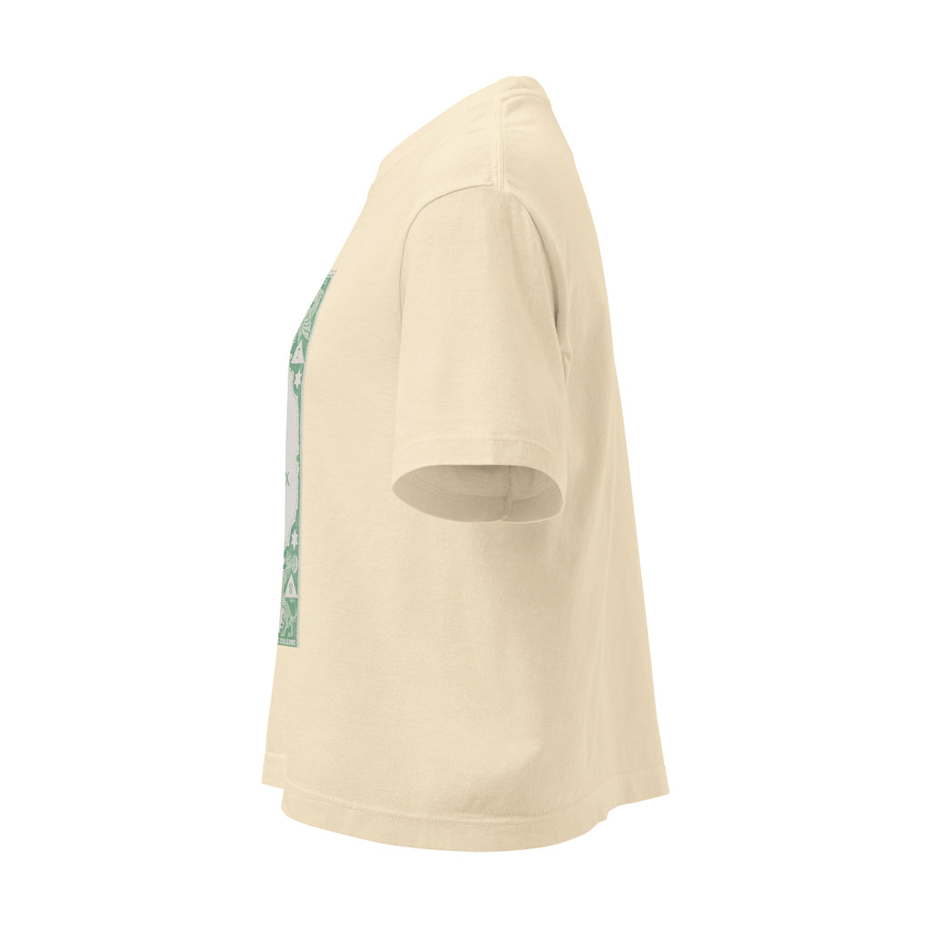 "Gemini" Vintage French Astrology Oracle | Women's Boxy Tee-Haus of Darkness, Haus of Light