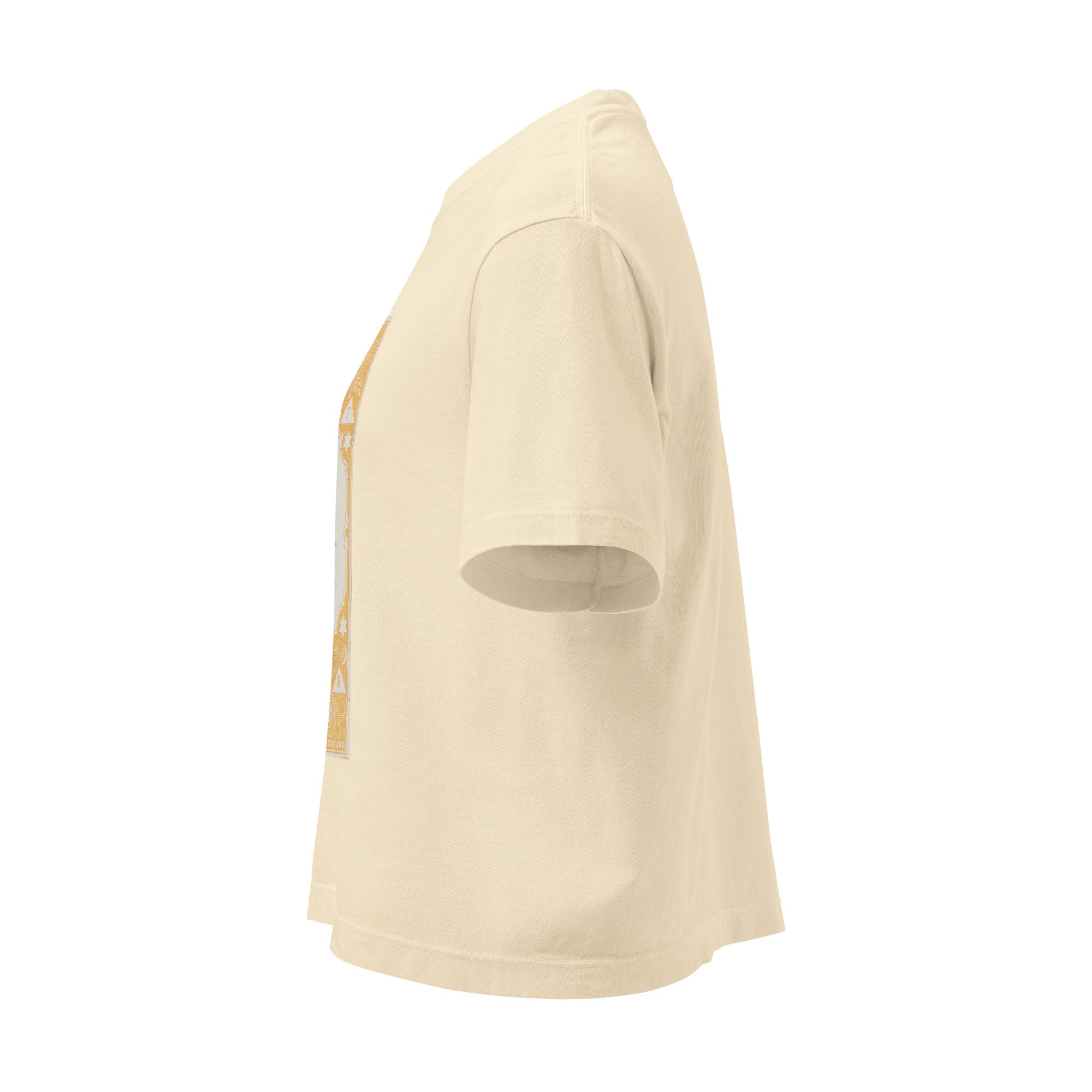 "Capricorn" Vintage French Astrology Oracle | Women's Boxy Tee-Haus of Darkness, Haus of Light