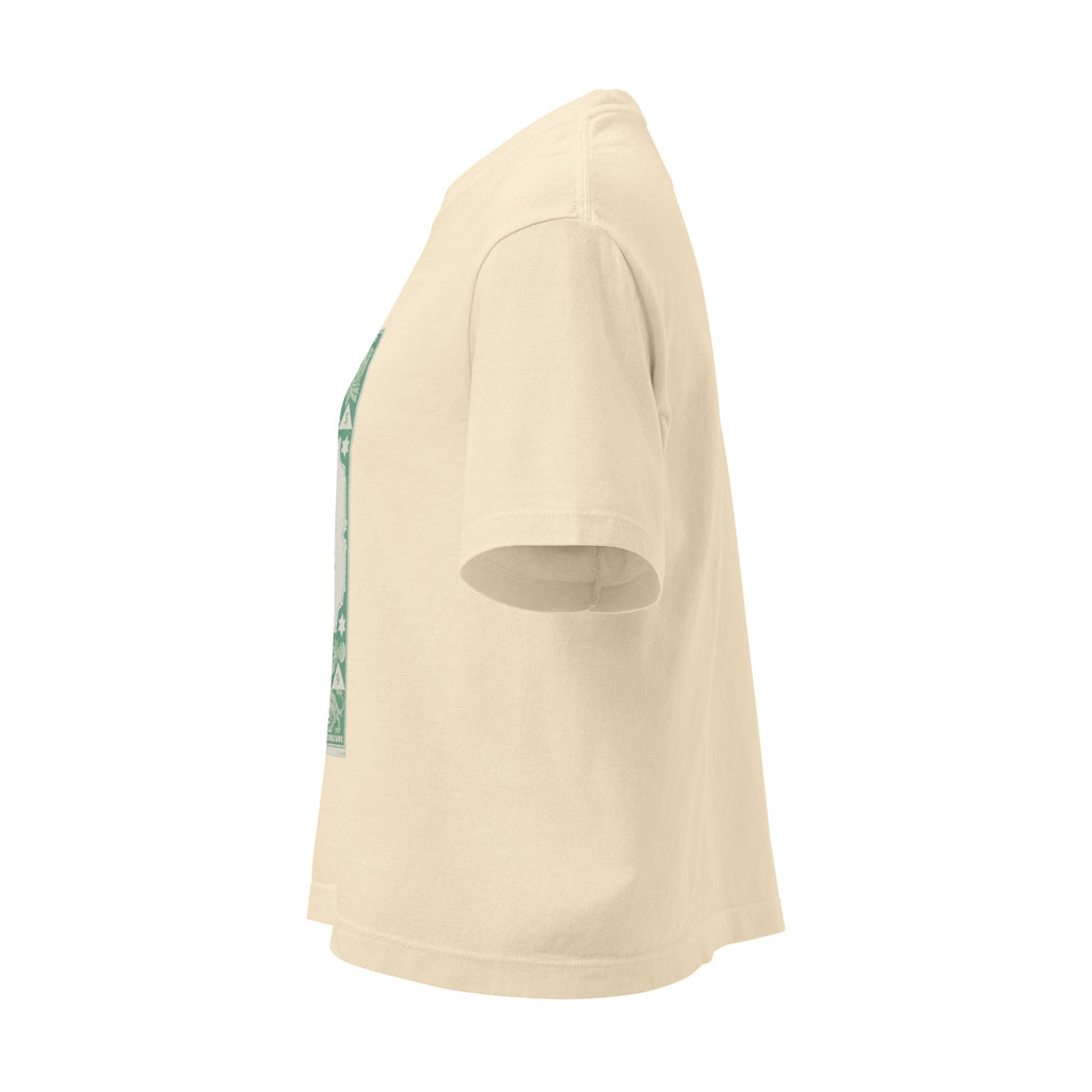 "Virgo" Vintage French Astrology Oracle | Women's Boxy Tee-Haus of Darkness, Haus of Light