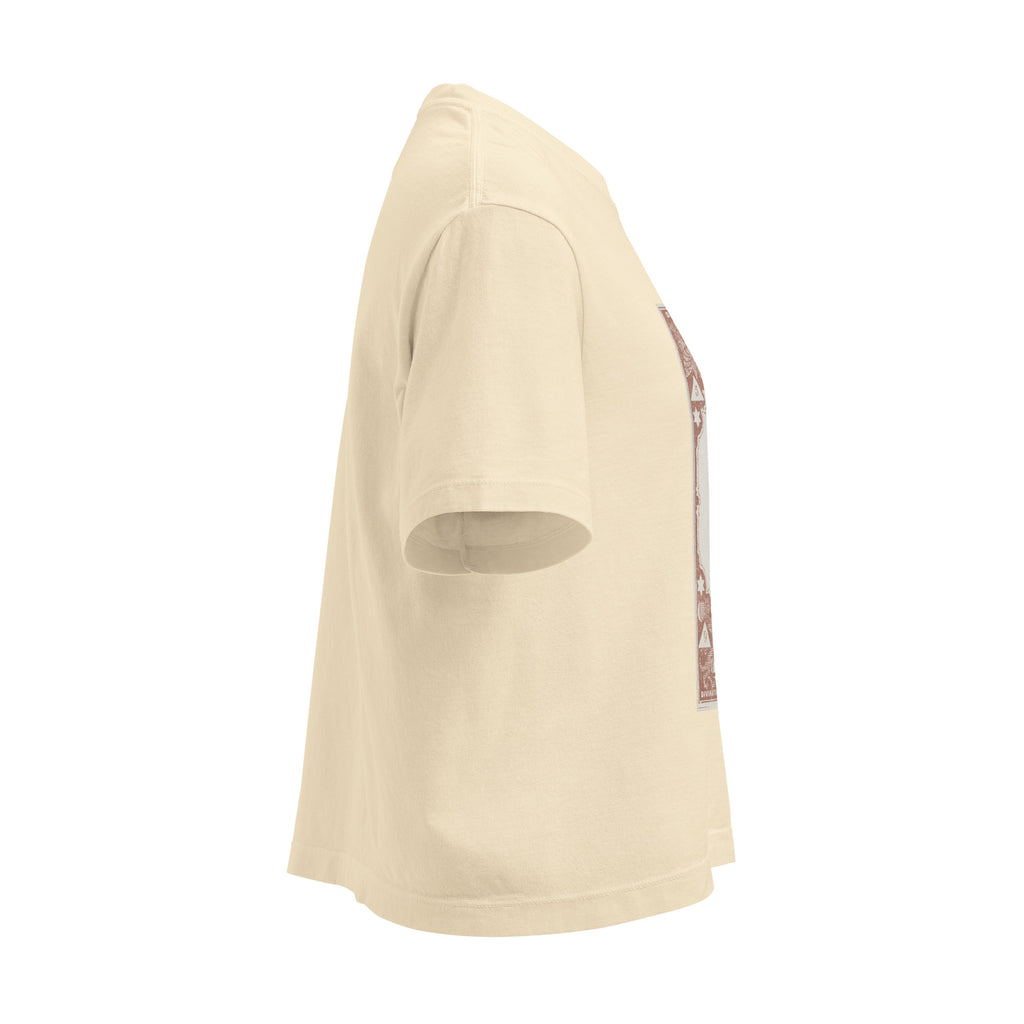 "Scorpio" Vintage French Astrology Oracle | Women's Boxy Tee-Haus of Darkness, Haus of Light