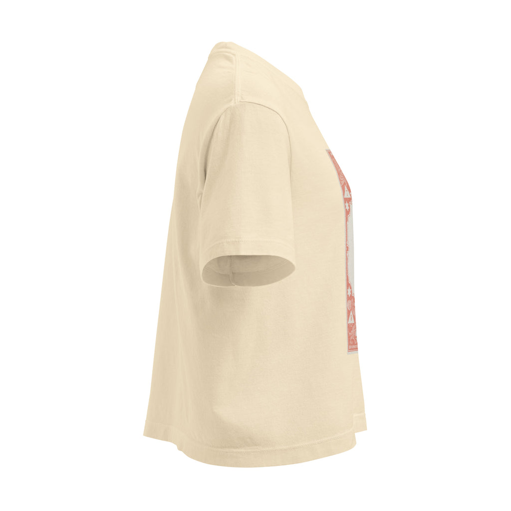 "Pisces" Vintage French Astrology Oracle | Women's Boxy Tee-Haus of Darkness, Haus of Light