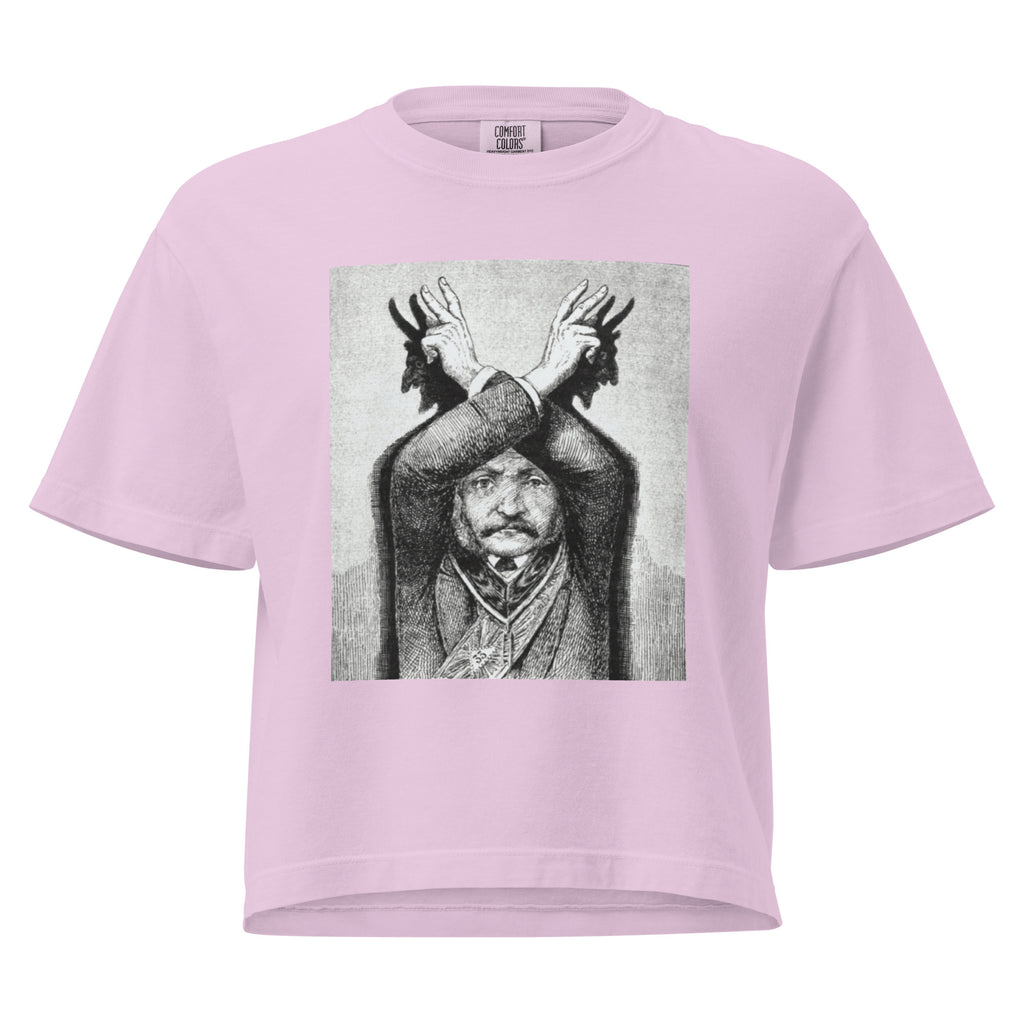 Devil Worship from "The Freemason" by Eugen Lennhoff | Women’s Boxy Tee-Haus of Darkness, Haus of Light