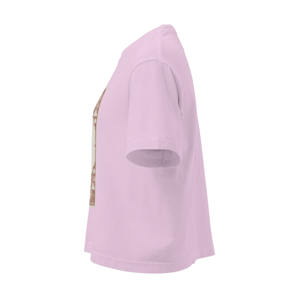 "Aries" Vintage French Astrology Oracle | Women's Boxy Tee-Haus of Darkness, Haus of Light