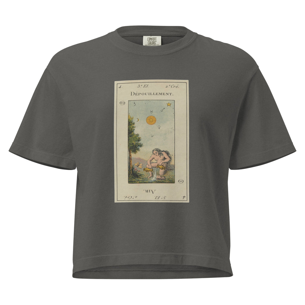 Vintage "Grand Etteilla" French Tarot "The Star" | Women’s Boxy Tee-Haus of Darkness, Haus of Light