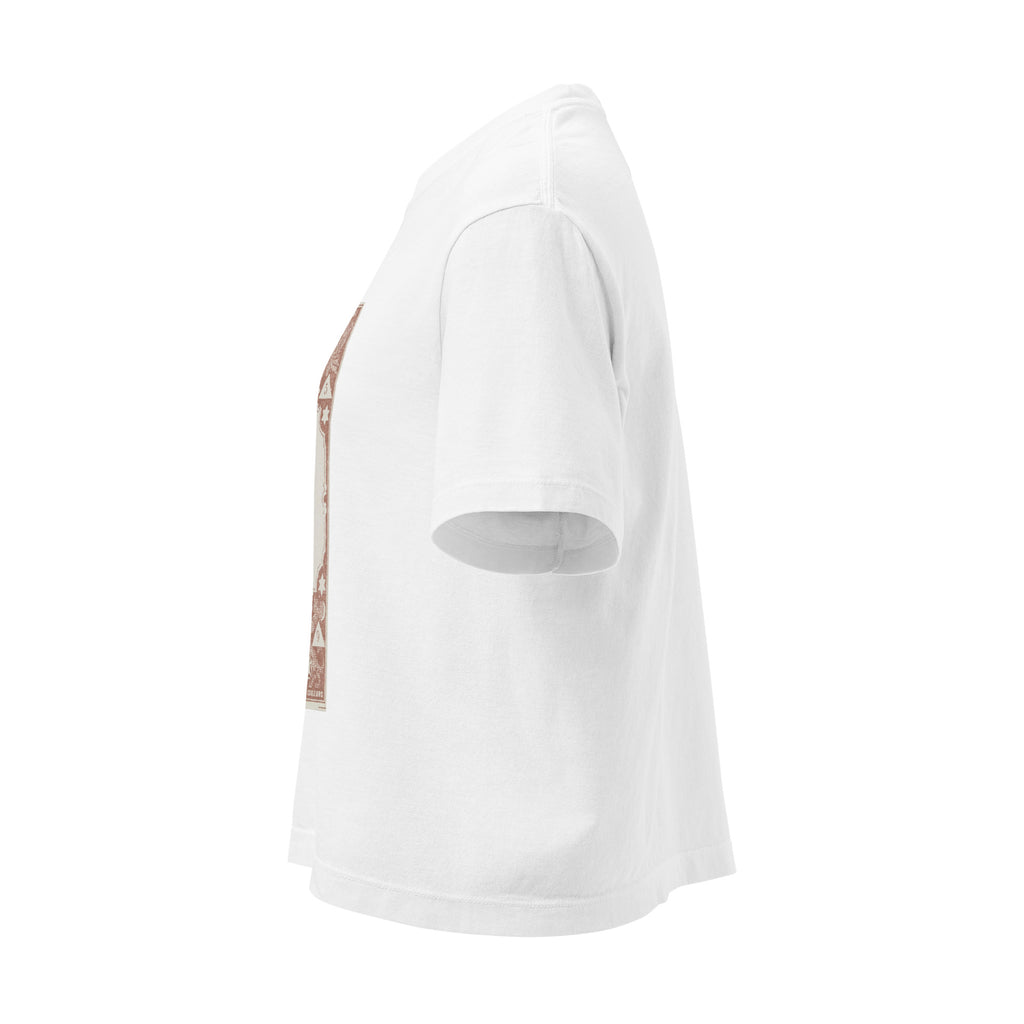 "Scorpio" Vintage French Astrology Oracle | Women's Boxy Tee-Haus of Darkness, Haus of Light