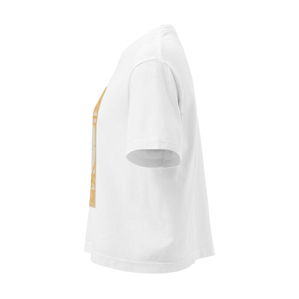 "Capricorn" Vintage French Astrology Oracle | Women's Boxy Tee-Haus of Darkness, Haus of Light