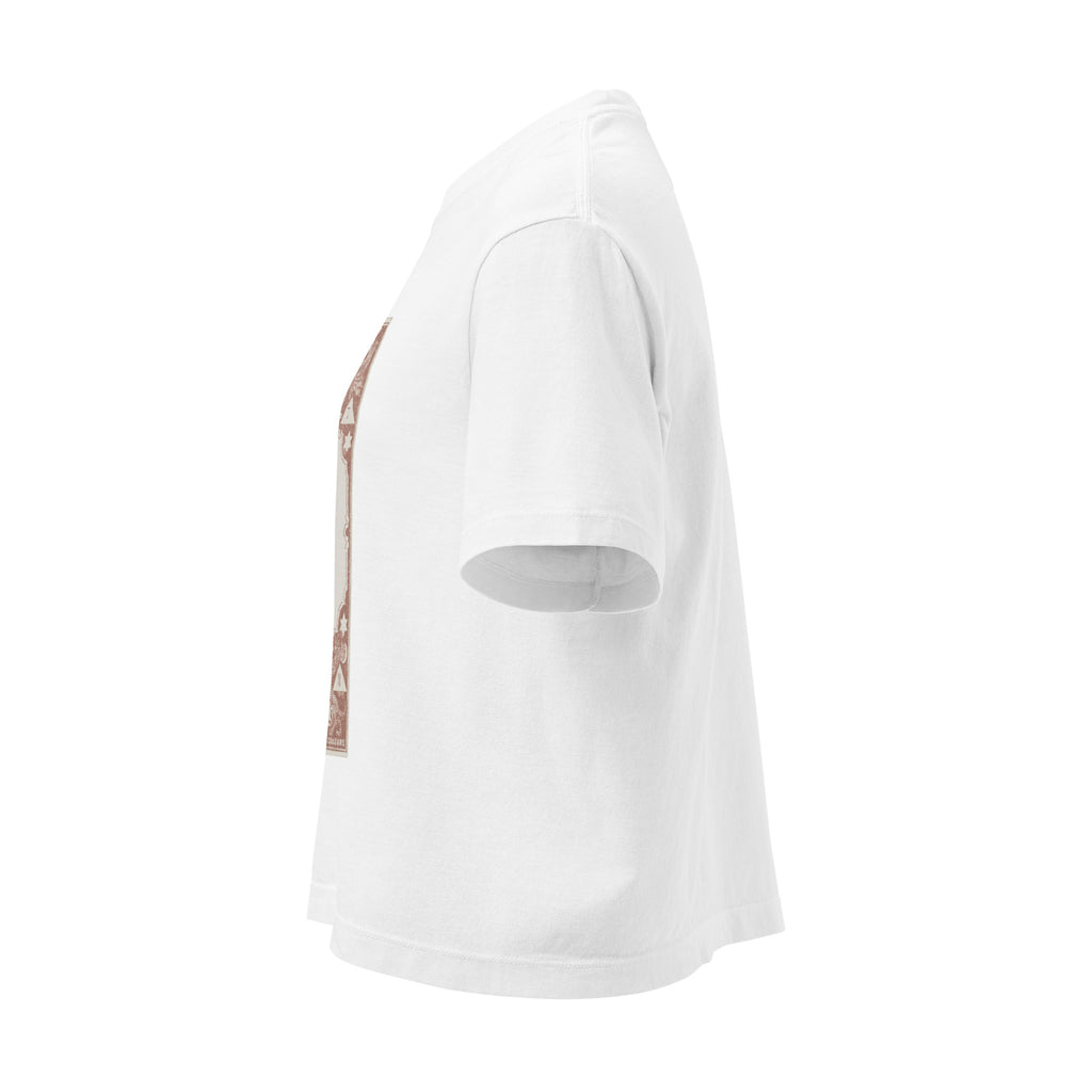 "Aries" Vintage French Astrology Oracle | Women's Boxy Tee-Haus of Darkness, Haus of Light