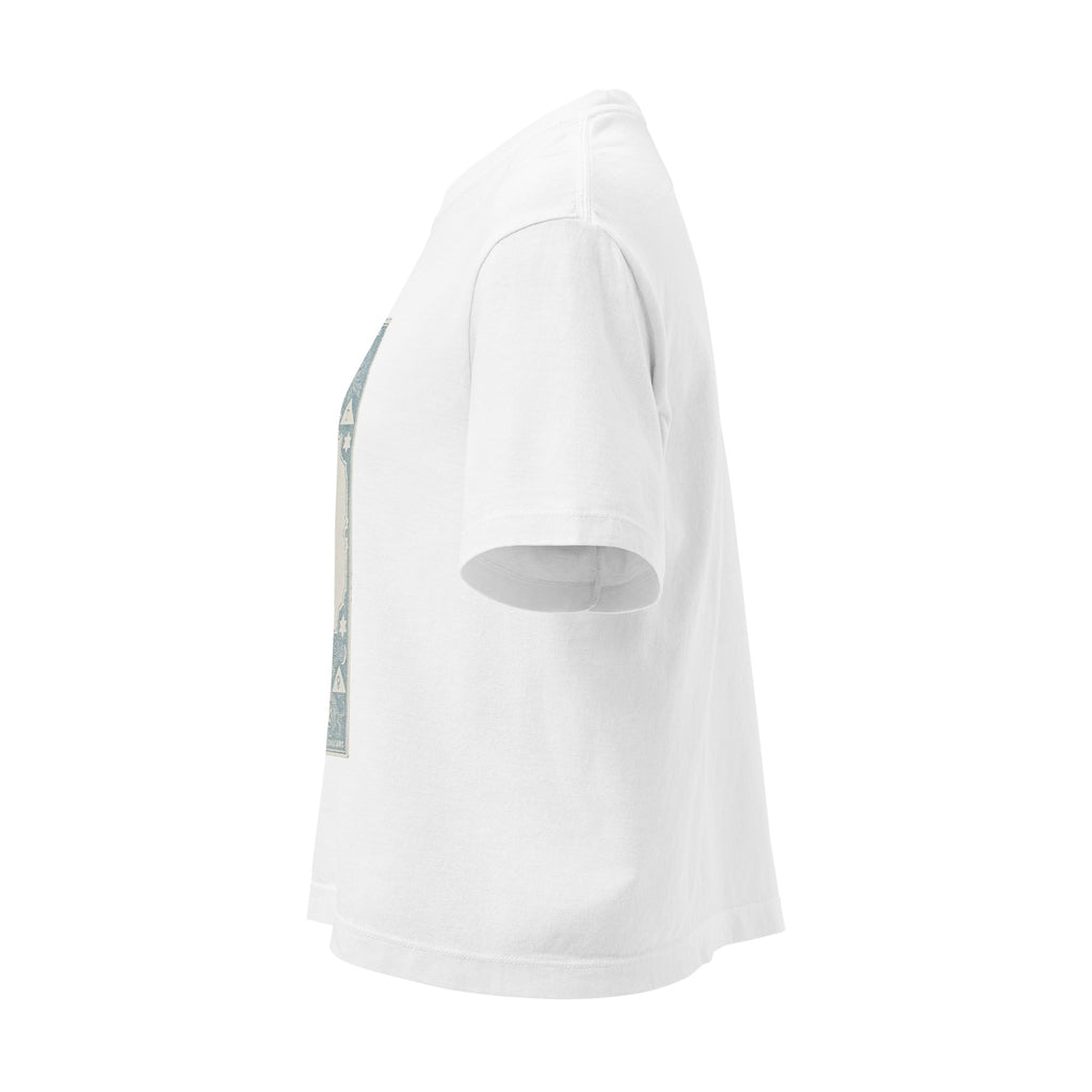 "Taurus" Vintage French Astrology Oracle | Women's Boxy Tee-Haus of Darkness, Haus of Light