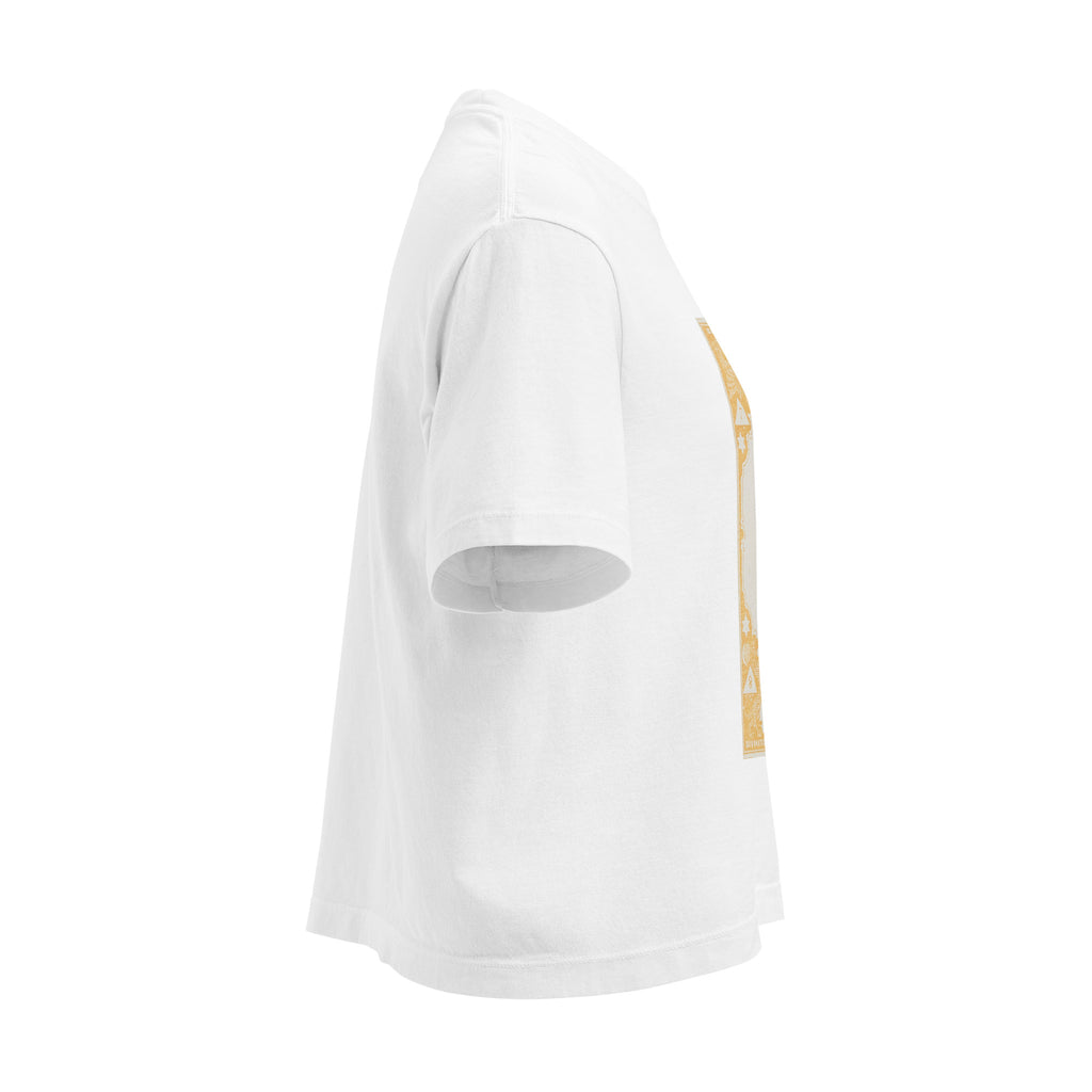 "Capricorn" Vintage French Astrology Oracle | Women's Boxy Tee-Haus of Darkness, Haus of Light