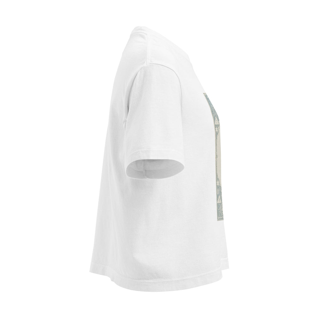 "Taurus" Vintage French Astrology Oracle | Women's Boxy Tee-Haus of Darkness, Haus of Light